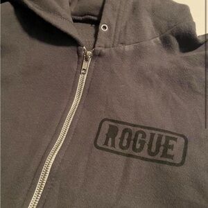 *ISO* Grey Rogue Zip-Up Sweatshirt